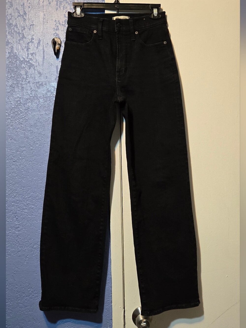 Madewell The Perfec Vintage Wide Leg Jean Color Black Size 25
